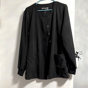 Greys anatomy signature scrub jacket XL black